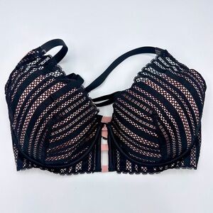 Victoria's Secret Black Lace Lined Plunge Bra